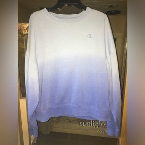 Champion size large blue fade sweatshirt